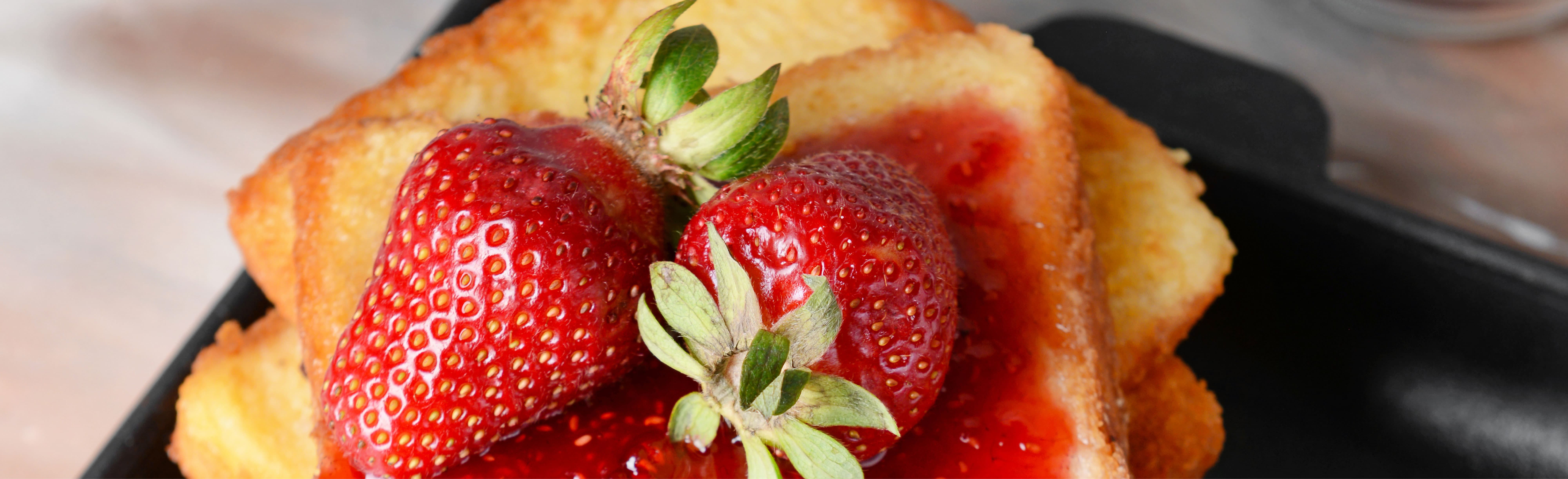 Vanilla Strawberry French Toast